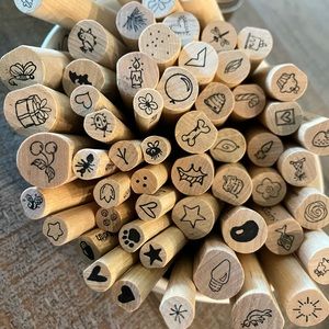 Lot of Stamps By Judith Rubber Stamps 57 total